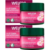 Weleda glättende Nachtpflege Wildrose & weißer Tee 2x 2x40 ml Creme