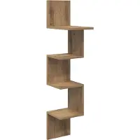vidaXL Wandregal Wandhalterung Artisan-Eiche 32 x 21 x 107 cm