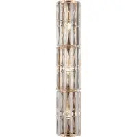 Maytoni Facet Wandleuchte, Wandlampe 3x E14 Gold-Farbe