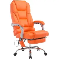 CLP Bürostuhl Pacific Kunstleder mit Massagefunktion orange