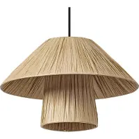 Ledvance Decor Bambus Papier Hütte Pendelleuchte 400 E27 Braun