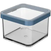 Rotho Loft, Kanister, Quadratisch, 0,5 l, Blau, Transparent, Kunststoff, Silikon
