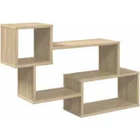 vidaXL Schwebendes Regal Wandhalterung Sonoma-Eiche 87 x 20 x 55 cm