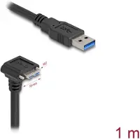 DeLOCK 81030, 1 m, USB A, Micro-USB B, USB 3.2 Gen 1 (3.1 Gen 1), 5 Gbit/s, Schwarz