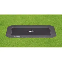 Akrobat Flat to the ground Trampolin Rechteck Primus Plus Schwarz/Schwarz 520 x 305 cm