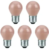 SPL E27 LED-Lampe Kugel 4,5W 250lm 2500K extra warmweiß 5 Stück dimmbar