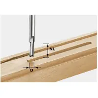 Festool Nutfräser HW Schaft 8 mm HW S8 D5/12 | 490954