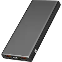 2GO Powerbank 10000mAh USB-C Aluminium - Batterie - 10.000 mAh