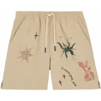 OAS Kurze Hose Herren Andres Print Beige-M