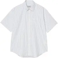 Carhartt WIP - Hemd aus Baumwollpopeline – Herren – S/S Keene Shirt Keene Stripe White - S/S Keene Shirt Keene Stripe White für Herren -