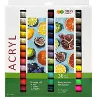 GDD Acrylfarbe 12 ml 36 Farben HAPPY COLOR