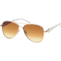 StyleBREAKER Damen Sonnenbrille Pilotenbrille mit Strass | Edle Fliegerbrille Tropfenform UV400 | Metall Gestell mit Verlaufstönung | Inkl. Etui & Tuch
