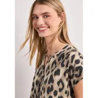 Street One Kurzarmbluse Sommerbluse mit floralem Muster