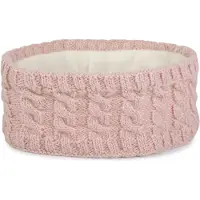StyleBREAKER Stirnband "Strick Stirnband Zopfmuster Pailletten" 1 Stk.