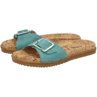 Sioux Pantolette "Aoriska-705", Damen, Gr. 37 (UK 4), blau (hellblau), Obermaterial: 100% Kalbsleder CAL. 100% Gummi rubber., Schuhe Pantolette