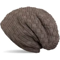 StyleBREAKER Strickmütze "Feinstrick Beanie mit Flecht Muster und Teddyfleece" 1 Stk.