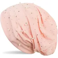 StyleBREAKER Beanie "Beanie mit Perlen und Strass Nieten" 1 Stk.