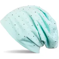 StyleBREAKER Beanie "Beanie mit Strass Nieten Applikation" 1 Stk.