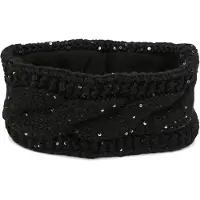 StyleBREAKER Stirnband "Grobstrick Stirnband mit Pailletten" 1 Stk.
