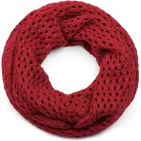 StyleBREAKER Strickschal "Strick Loop Schal mit Loch Muster" 1 Stk.