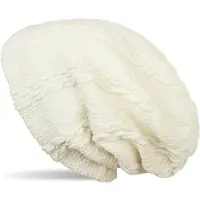 StyleBREAKER Strickmütze "Feinstrick Beanie mit Zopfmuster und Fleece" 1 Stk.