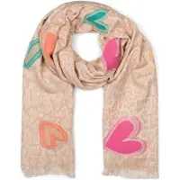 StyleBREAKER XXL-Schal "Schal mit Leoparden Herz Muster" 1 Stk.