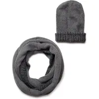 StyleBREAKER "Strick Loop und Beanie Set" 2 Stk.