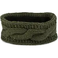 StyleBREAKER Stirnband "Grobstrick Stirnband mit Pailletten" 1 Stk.