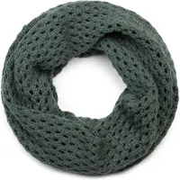 StyleBREAKER Strickschal "Strick Loop Schal mit Loch Muster" 1 Stk.