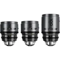 DZOfilm Pavo 2x Anamorphic 3-Lens Kit (32/55/100mm T2.1/T2.4) for PL/EF Mount (S35) imperial - Blue