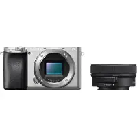 Sony Alpha 6100 | APS-C Spiegellose Kamera mit 16-50mm Power-Zoom-Objektiv, Farbe:Silber