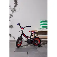 Pinepeak Jasper Kinderfahrrad 12 Zoll, Schwarz/Rot