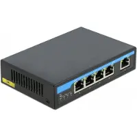 DeLOCK Gigabit Ethernet Switch 4 Port PoE + 1 RJ45, Gigabit Ethernet (10/100/1000), Power over Ethernet (PoE)