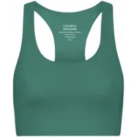 Colorful Standard Sport BH Damen Active Cropped Bra Pine Green-XL