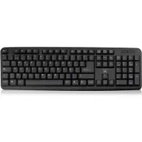 Ewent EW3109, Volle Größe (100%), Kabelgebunden, USB, QWERTY, Schwarz