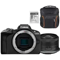Canon EOS R50 Schwarz + RF-S 18-45mm IS STM Starter Kit
