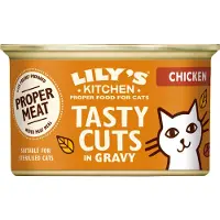 Lily's Kitchen Lily’s Kitchen Katze Tasty Cuts Katzenfutter - Dose - Huhn - 18 x 85 g