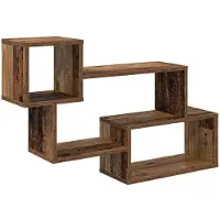 vidaXL Schwebendes Regal Wandhalterung Altholz 87 x 20 x 55 cm