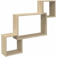 vidaXL Wandregal Wandhalterung Sonoma-Eiche 91,5 x 15 x 76 cm
