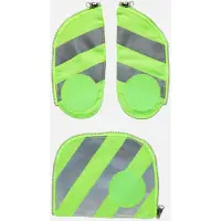 Ergobag Fluo Zip-Set Sicherheitsset mit Reflektorstreifen für alle Schultaschenmodelle ab 2019 grün