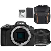 Canon EOS R50 Schwarz + RF-S 18-45 Holiday Kit
