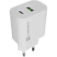 Natec ładowarka Sieciowa Ribera 1x USB-A + 1x Usb-