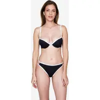 JOOP! Bandeau-Bikini-Top JOOP "Blanca Beach", Damen, Gr. 40, Cup D, schwarz beauty, Obermaterial: 83% Polyamid, 17% Elasthan, Bikini-Oberteile Bandeau-Bikini-Top