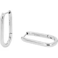 Tom Tailor Damen Creolen aus Edelstahl silber, silber, Gr. ONESIZE
