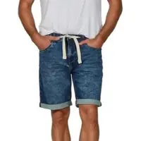 Riverso Jeans Shorts Herren Stretch Kurz Kordelzug Regular Fit RIVPaul Regular Fit Blau Blau W 42