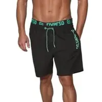 Riverso Badehose Herren Regular Fit RIVBobby Regular Fit Schwarz-Flashy Grün 4XL