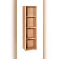 Proregal Möbelpartner Aktenregal Lion | Large | HxBxT 153x40x40 cm | 4 Fächern | Buche | Büroregal, Bücherregal von