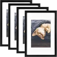 Bomoe Galeria Bilderrahmen 1 Bild 13x18cm Schwarz 4tlg