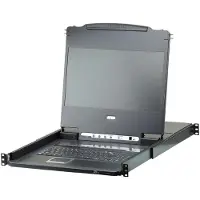 Aten Single Rait 8-Port DVI FHD LCD KVM Switch