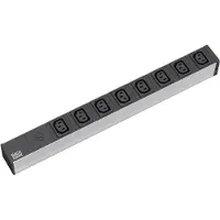 Bachmann 333.408 19“ 1HE 8xC13 1xSicherung 10A Strom 2,0m CEE7/7 333408